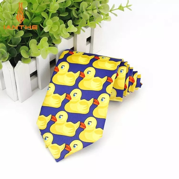 Other - Yellow Barney Duck Design Necktie